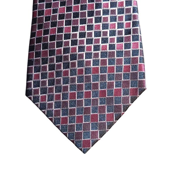 Alfani Other - Alfani Men's Geometric Checkered Silk Tie Classic